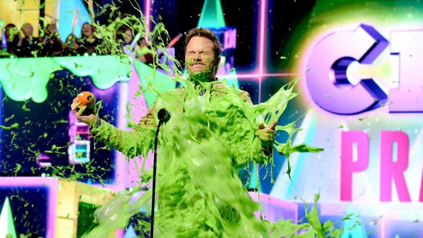 Will Smith és Chris Pratt is kapott a zöld slime-ból