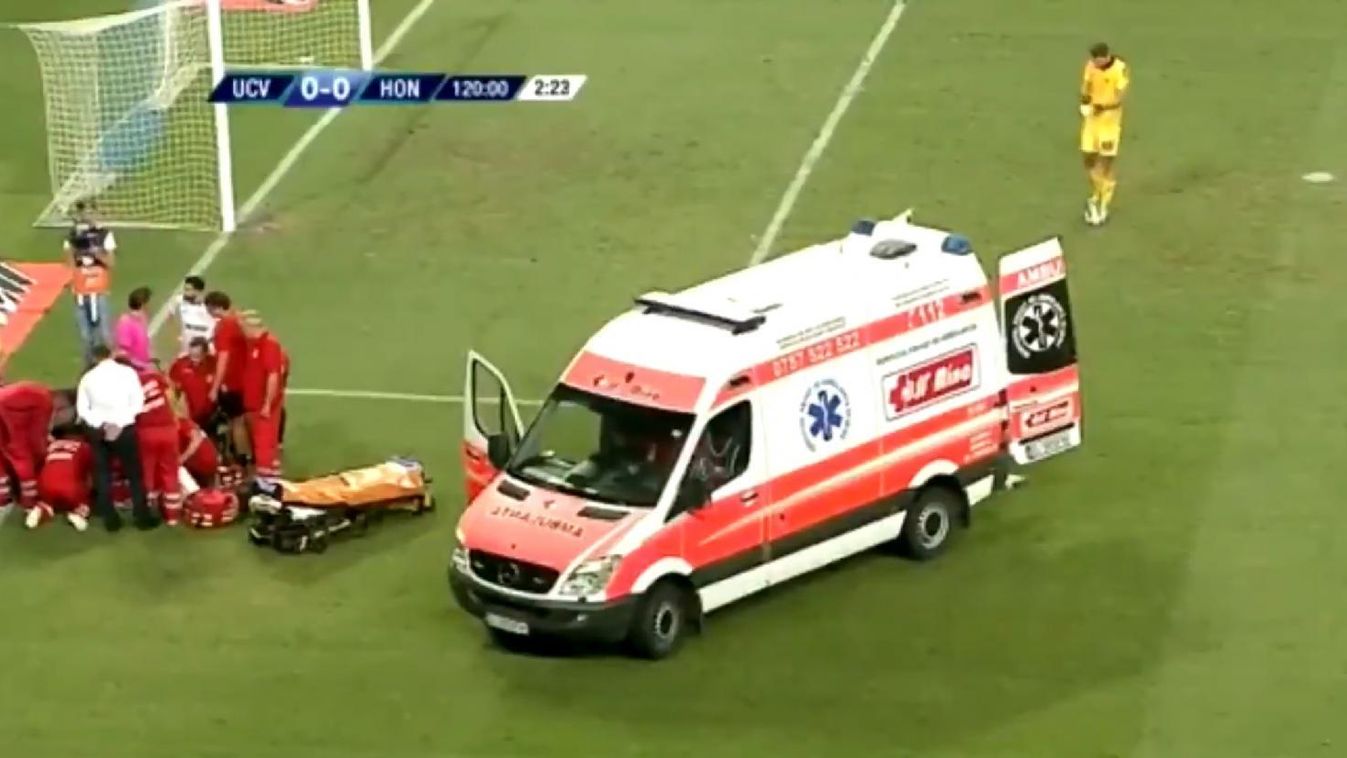 Hanggránát robbanása miatt állt le a Honvéd-Craiova-meccs (videó)