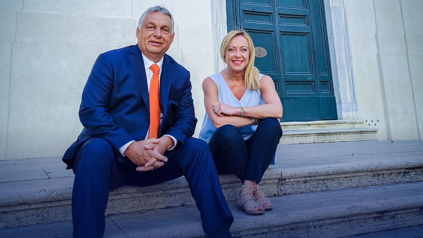 Orbán Viktor: Giorgia Meloni olyan nő, aki sosem adja fel
