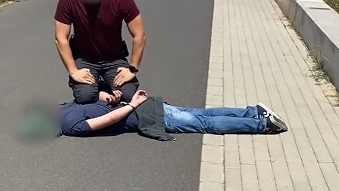 Elképesztő képsorok kerültek ki a netre: videón az angyalföldi gyilkos elfogása