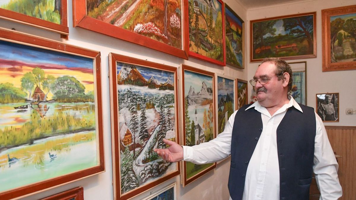 Gibuscsák János alpolgármester festművészként is ismert 