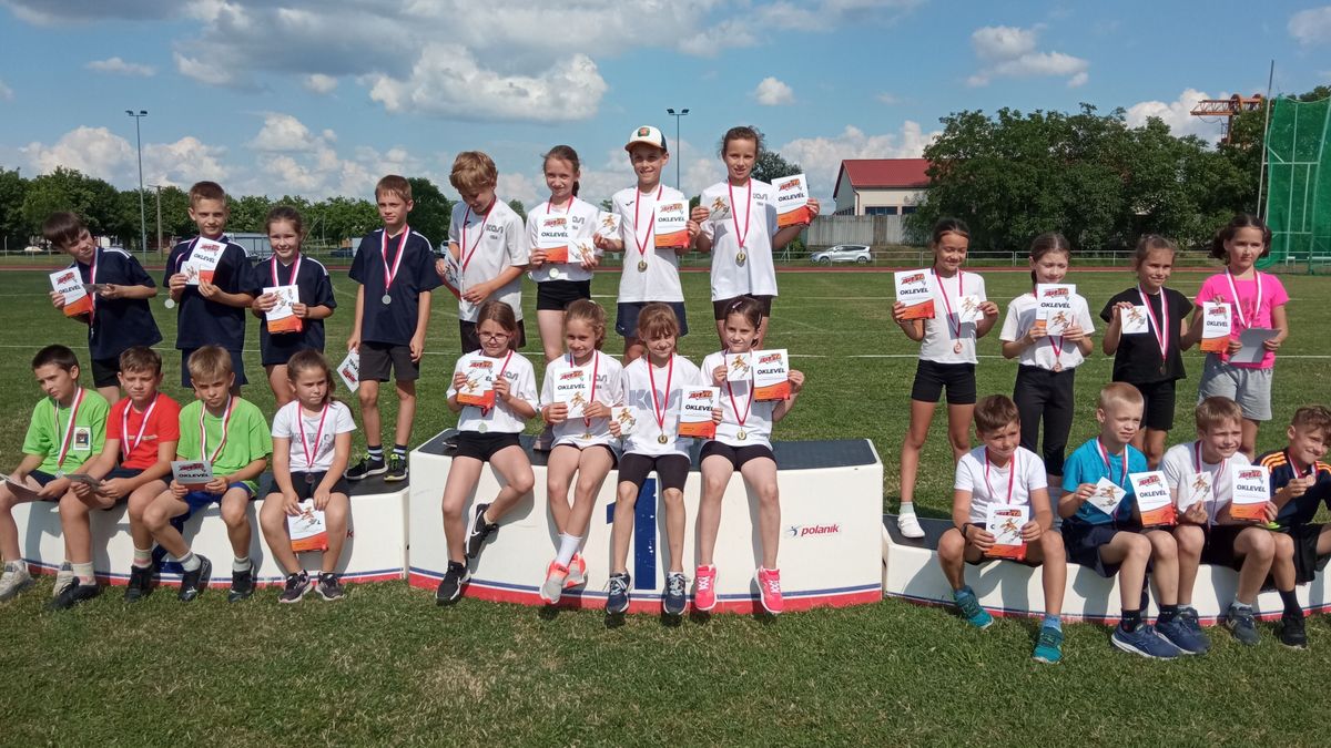 A Kölyökből Atléta Program U10-es korosztályának dobogósai