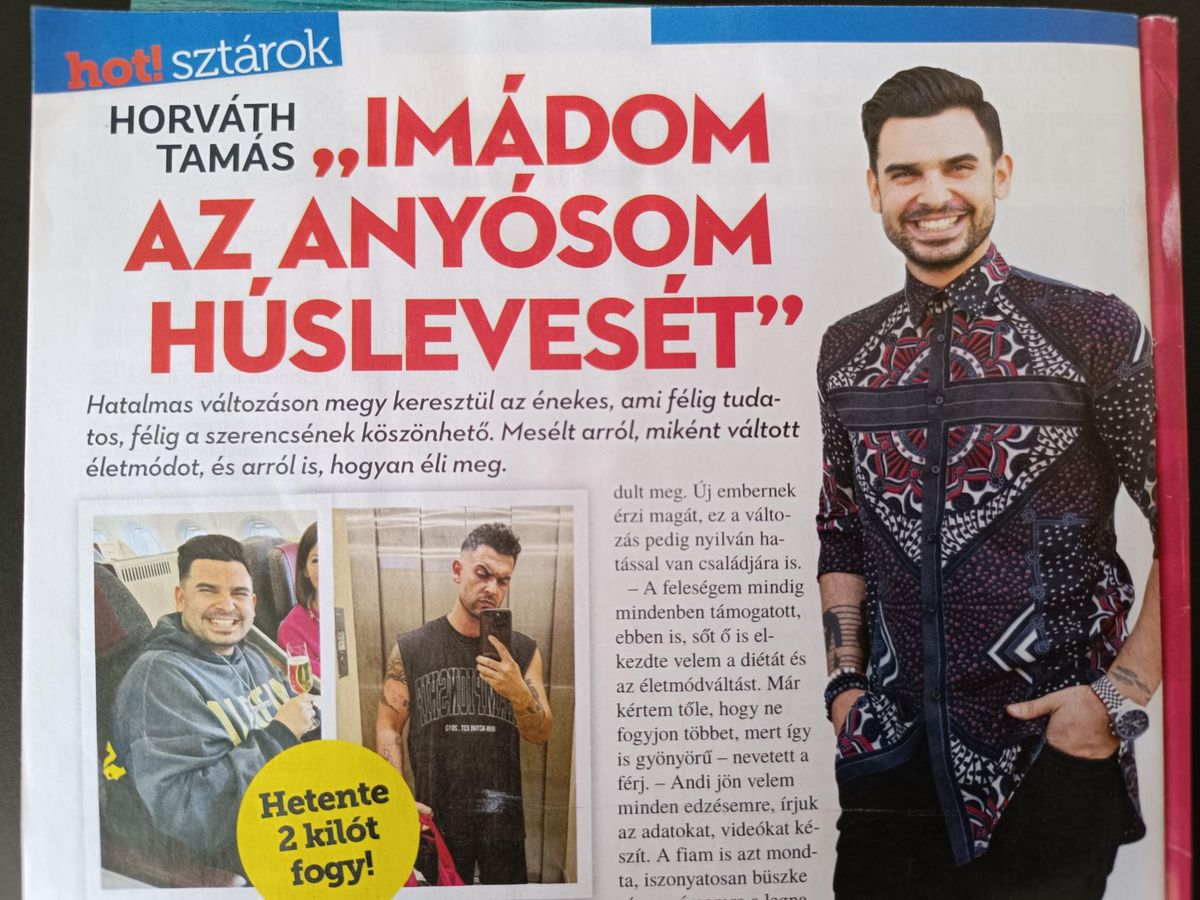 Horváth Tamás 
hot! magazin 204 július 24.