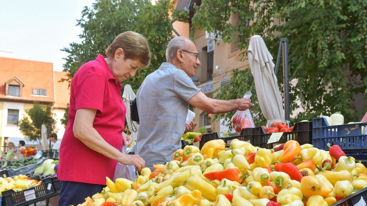 Almapaprika, lecsónak való paprika volt a sláger a szerdai szekszárdi piacon