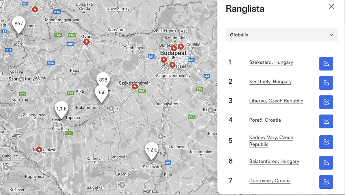 Szekszárd nem csak a hazai, de a nemzetközi voksolást is magabiztosan vezeti.