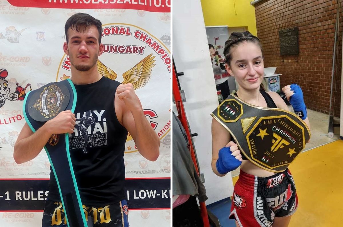 A Szekszárdi Muay Thai Sportegyesület két versenyzője is bajnoki címet szerzett a hétvége folyamán