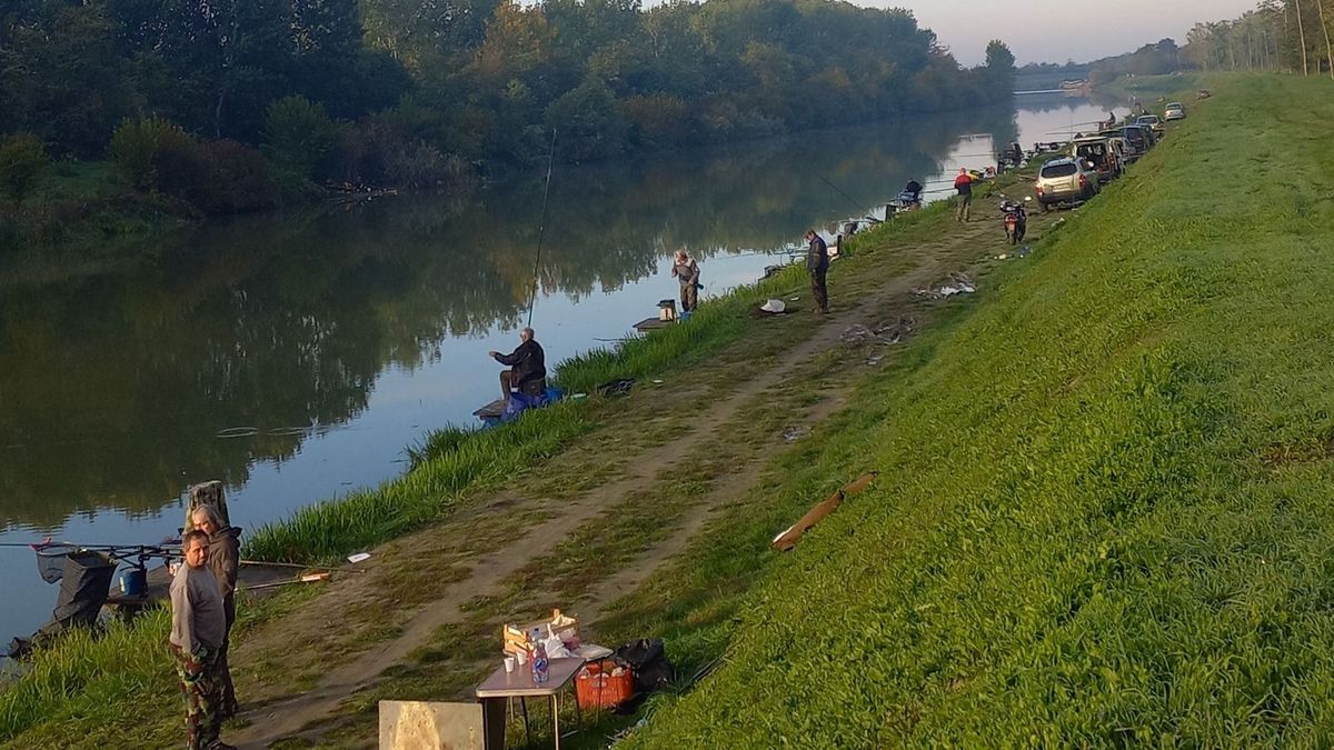 Festői környezetben, a Sió-csatornához hasonló folyóvizen zajlott a hazai és vajdasági horgászok versenye.