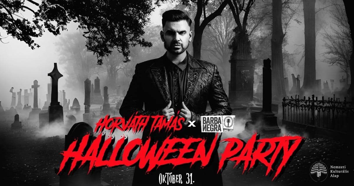 Horváth Tamás tamási származású énekes október 31-én Budapesten lépett fel a Barba Negra szórakozóhely Halloween Party című rendezvényén 