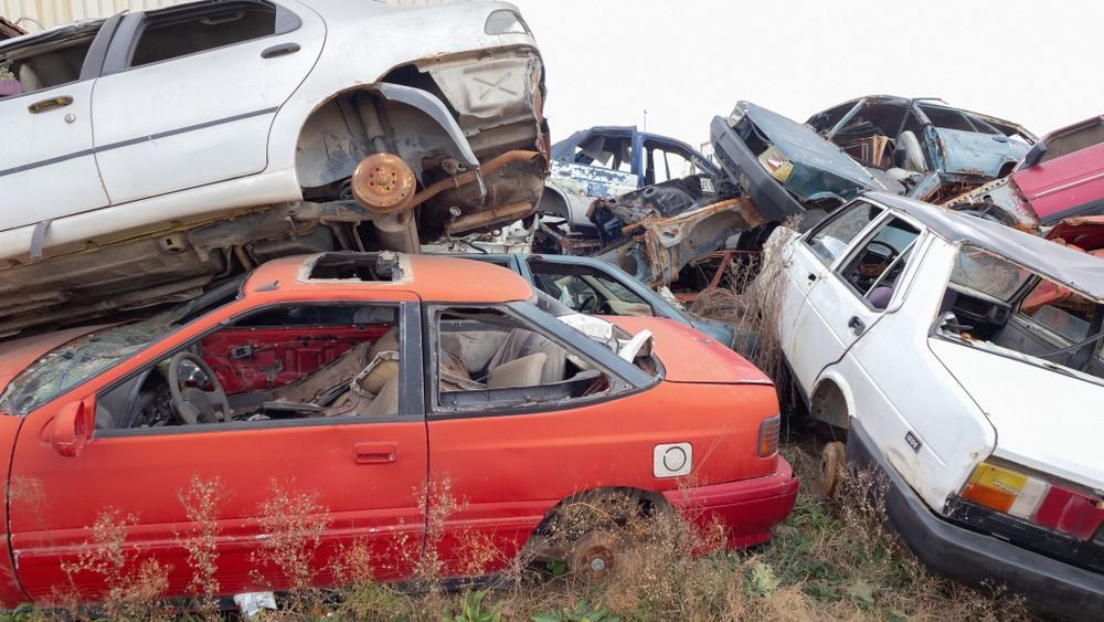 Gebze,,Kocaeli,-,January,29,,2019,:,Wreckage,Of,Stacked