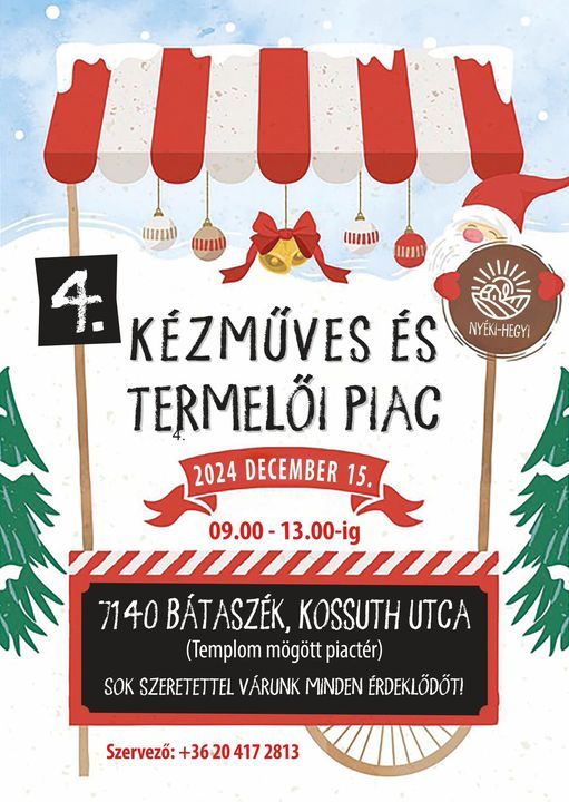Termelői piac lesz Bátaszéken, nincs belépő, nincs helypénz, fantasztikus lesz a kínálat