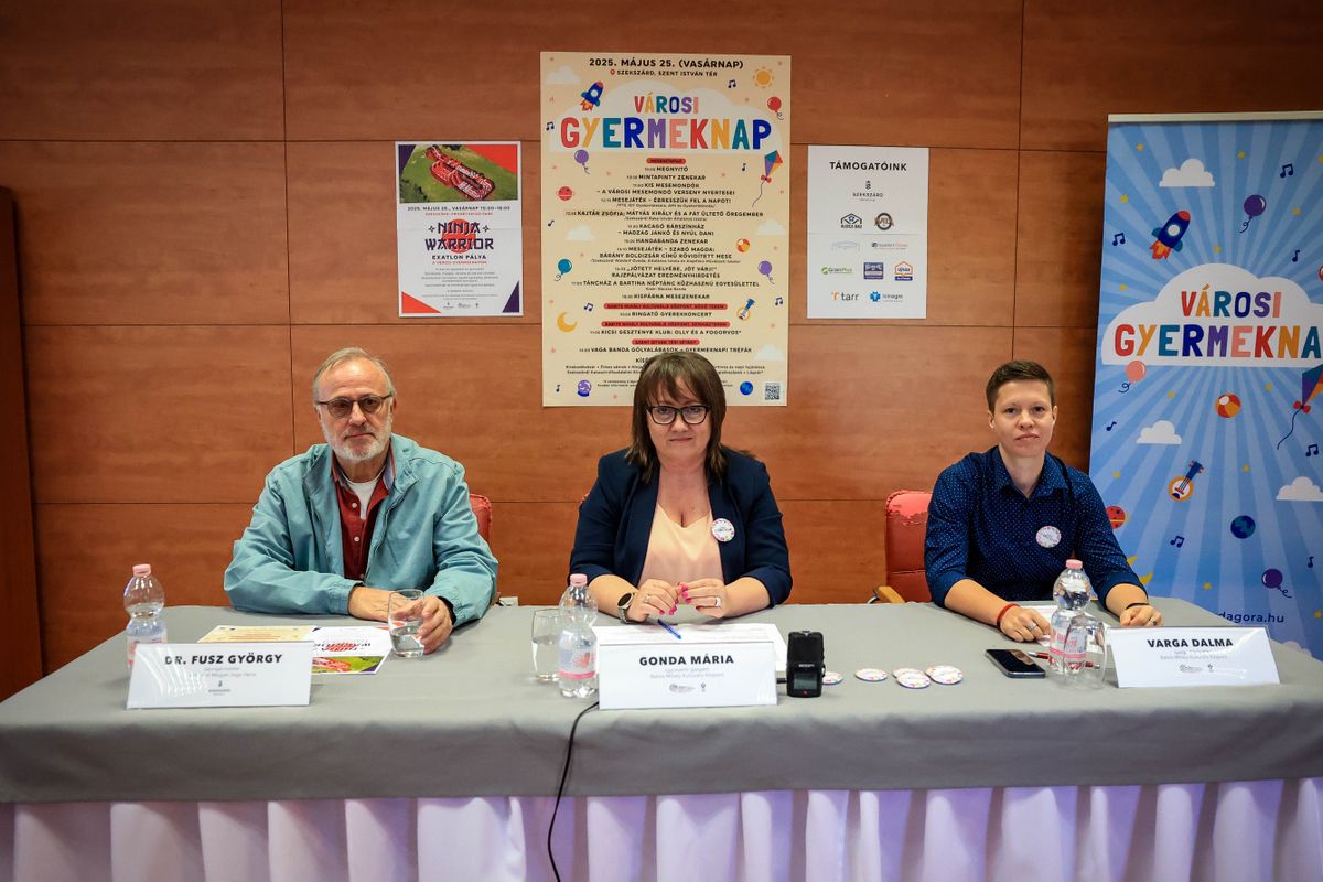A szekszárdi gyermeknap programját dr. Fusz György, Gonda Mária és Varga Dalma ismertette