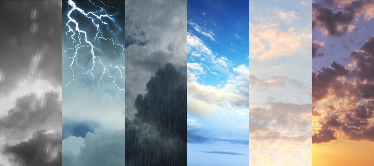 Forecast,Concept.,Collage,Of,Photos,With,Different,Weather,Conditions