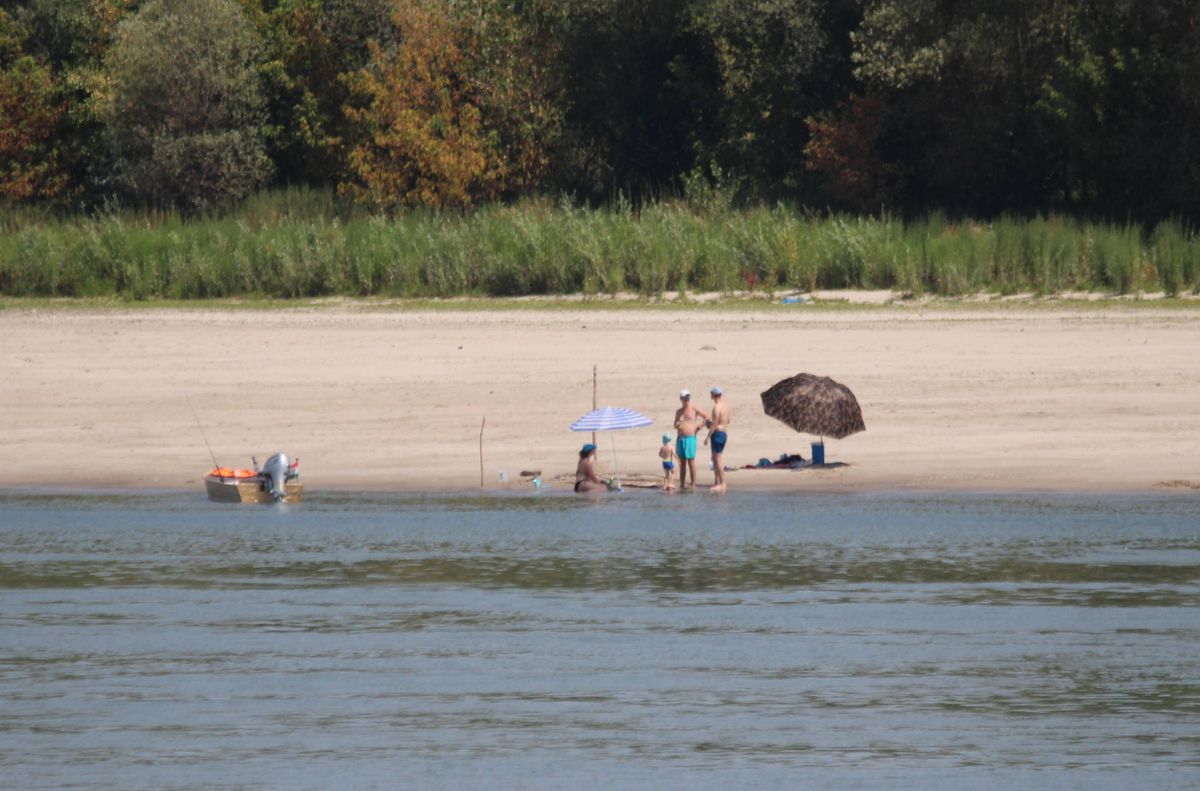 szabadstrand a Dunán
